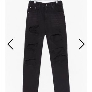 Nasty gal ripped black jeans